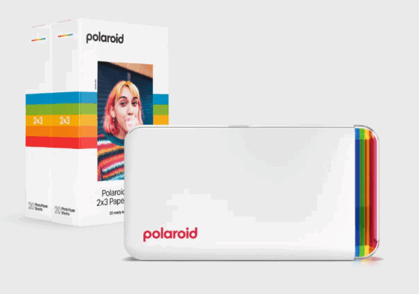 IMPRESORA POLAROID HI PRINT 2X3 POCKET PHOTO WHITE  STARTER SET / 2 PACK DE 20 UND. / 620mAh / BLUETOOTH / COMP. IOS 12.2 O SUPERIOR Y ANDROID 7 O SUPERIOR / 06152