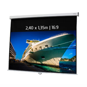 PANTALLA PROYECTOR MURAL MANUAL KIMEX 2.40x1.35 16/9 / 041-3415