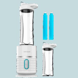 BATIDORA DE SMOOTHIES CON VASO CECOTEC POWER TITANIUM 500 EASYGO / 500W / 4 CUCHILLAS / 03987