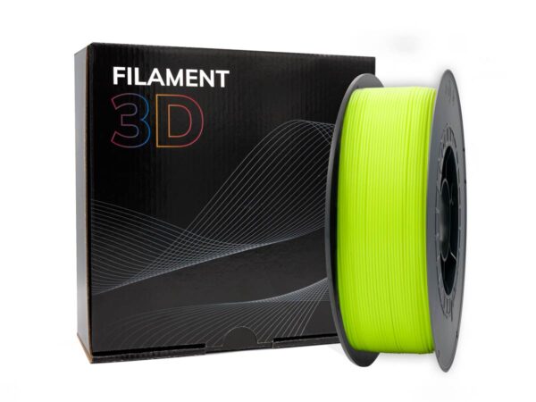 FILAMENTO 3D PLA AMARILLO FLUORESCENTE 1.75mm 1 Kgr