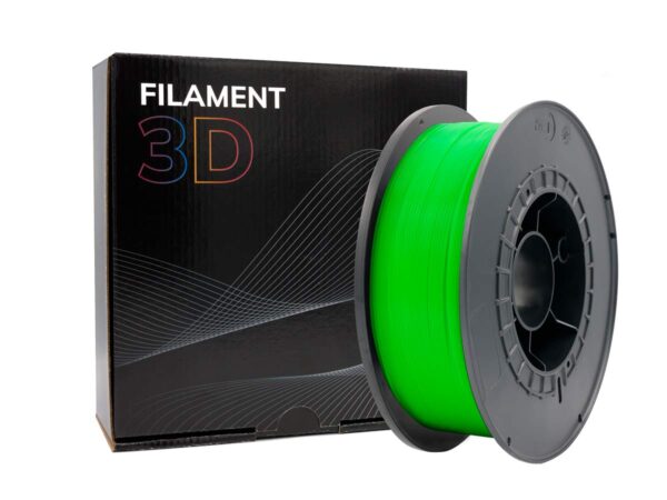 FILAMENTO 3D PLA VERDE FLUORESCENTE 1.75mm 1 Kgr