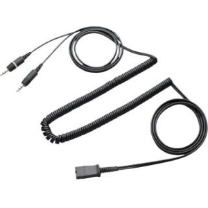 CABLE POLY / PLANTRONICS QUICK DISCONNECT / JACK DE 3,5 DOBLE / P/N: 28959-01