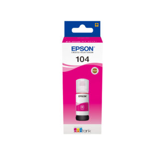 TINTA EPSON ECOTANK BOTELLA MAGENTA 104 / L5190 / L3156 / L3151 / L3150 / 65ml / (C13T00P340)