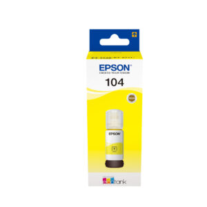 TINTA EPSON ECOTANK BOTELLA AMARILLA 104 / L5190 / L3156 / L3151 / L3150 / 65ml / (C13T00P440)