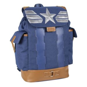 MOCHILA MARVEL CAPITAN AMERICA BARRAS Y ESTRELLA