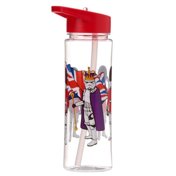 BOTELLA PLASTICO INASTILLABLE SOLDADO IMPERIAL STORMTROOPER LONDRES / ASA Y PAJITA / 550 ml