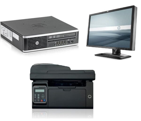 BUNDLE EQUIPO REACONDICIONADO HP 8300 SFF PRO + MONITOR REACONDICIONADO HP ZR2449w 24" + MULTIFUNCION PANTUM M6550NW + TECLADO/RATON