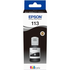TINTA EPSON ECOTANK 113 BOTELLA NEGRA / 5880 / 5850 / 5800 / 16550 / 16600 / 127ml / (C13T06B140)
