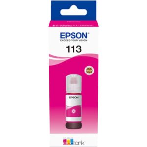 TINTA EPSON ECOTANK 113 BOTELLA MAGENTA / 5880 / 5850 / 5800 / 16550 / 16600 / 70ml / (C13T06B340)