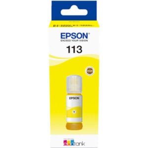 TINTA EPSON ECOTANK 113 BOTELLA AMARILLA / 5880 / 5850 / 5800 / 16550 / 16600 / 70ml / (C13T06B440)