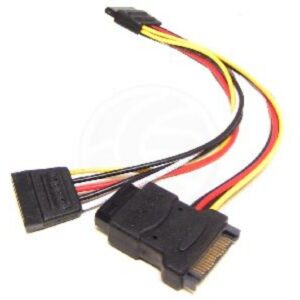 CABLE ALIMENTACION MULTIPLICADOR SATA A 2 SATA