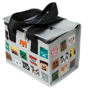 BOLSA REFRIGERANTE PLASTICO RECICLADO MINECRAFT CARAS / 16X21X13