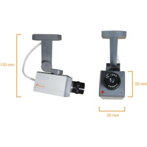 CAMARA FALSA SEGURIDAD DUMMY SIMULADA NIVIAN / PILAS 3XAA / SOPORTE INCLUIDO / LED ROJO PARPADEANTE / CS705