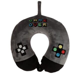ALMOHADA VIAJE CON MEMORIA GAME OVER / 29X33X8 cm / 95% POLIESTER - 5% SPANDEX