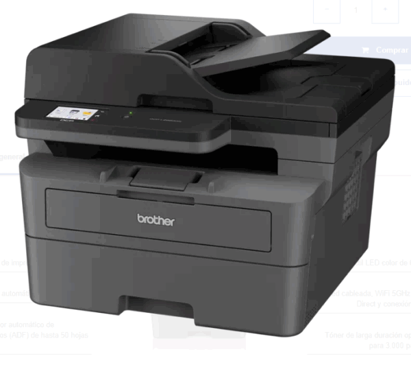 MULTIFUNCION BROTHER DCP-L2660DW MONOCROMO LASER / IMPRESORA COPIADORA ESCANER / ADF / 34PPM / DUPLEX IMPRESION / USB / ETHERNET / WIFI /