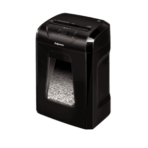 DESTRUCTORA FELLOWES 12C CORTE PARTICULAS / P/N: 7120101 / NIVEL DE SEGURIDAD P-4 / 19 LITROS / 12 HOJAS