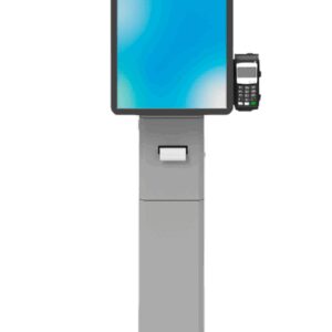 QUIOSCO INTERACTIVO TACTIL SEYPOS DK200  21.5" / FHD / MULTITOUCH / SOPORTE DATAFONO / 550X380X1340 mm / PLATA