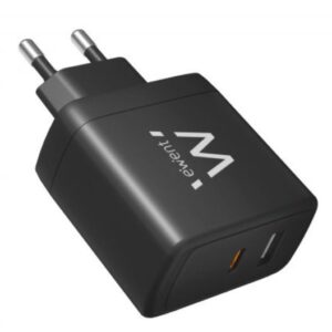 CARGADOR RED EWENT RAPIDO GaN 65W PARA SMARTPHONE, TABLET Y PORTATILES / USB-C / USB-A / EW1330