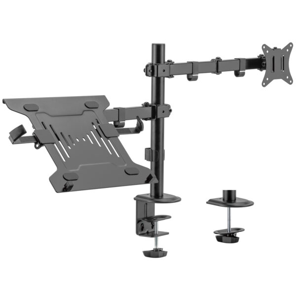 SOPORTE BRAZO MONITOR Y PORTATIL EWENT / HASTA 34" / PORTATIL HASTA 15.6" / HASTA VESA 100X100 / EW1519