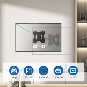 SOPORTE TV EWENT MULTIDIRECCIONAL DE PARED CON 2 PUNTOS DE ARTICULACION 13"-42" EW1521