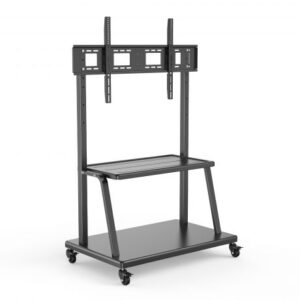 SOPORTE MOVIL TV EWENT ALTA RESISTENCIA DE 55" A 120" / PARA TV PESADAS / MAX.120KG / ESTANTE MULTIMEDIA / EW1541