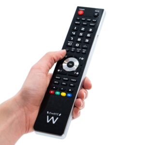 MANDO A DISTANCIA UNIVERSAL EWENT TV 4 EN 1 PROGRAMABLE POR CABLE NEGRO EW1570
