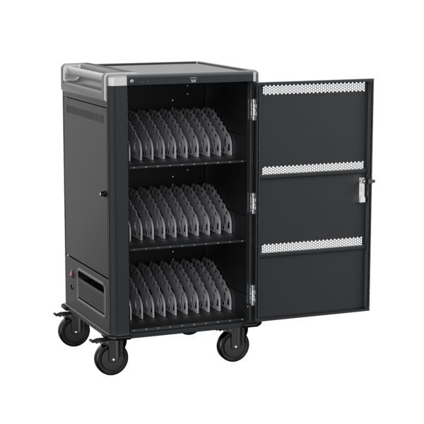 ARMARIO DE CARGA CON RUEDAS PARA PORTATILES/TABLETS EWENT / HASTA 15.6" / 36 DISPOSITIVOS / 682.6X580X1127 mm / EW1701