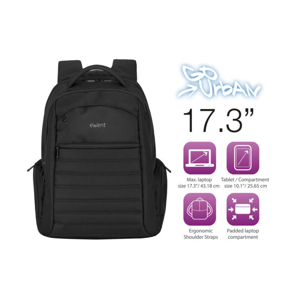 MOCHILA EWENT HASTA 17.3" EW2528 URBAN