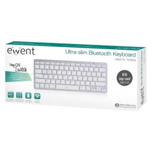 TECLADO ULTRA SLIM EWENT BLUETOOTH PARA TABLET BLANCO EW3161