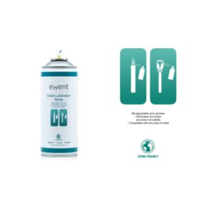 BOTE PULVERIZADOR PARA LUBRICACION DE CABLES EWENT 400 ML. / ESPECIFICO PARA LUBRICACION DE CABLES PARA INTALACIONES / EW5618