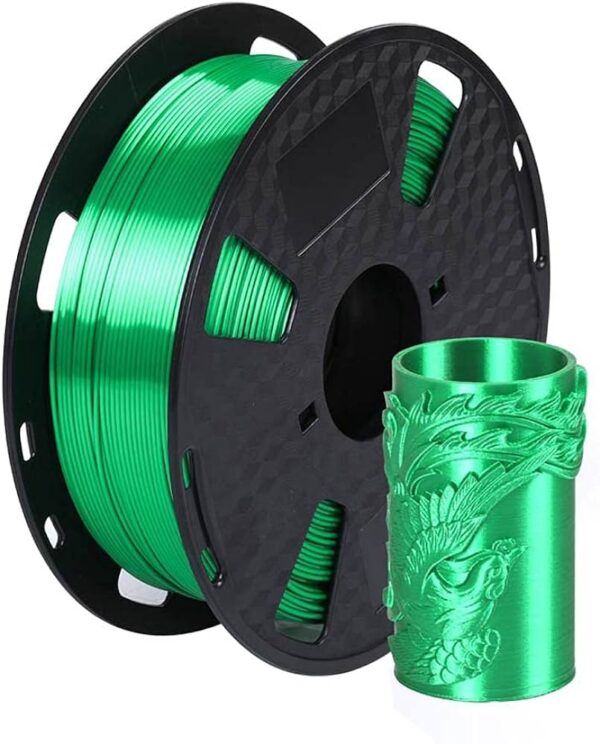 FILAMENTO 3D PLA SILK VERDE 1.75mm 1 Kgr