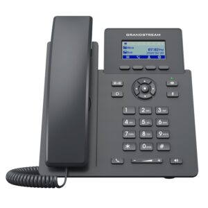 TELEFONO IP GRANDSTREAM GRP2601 / 2 CUENTAS SIP / 2 X ETHERNET / 2.21" / 4 X TECLAS PROGRAMABLES /
