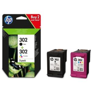 PACK TINTA DESKJET HP Nº302 NEGRO + COLOR OFFICEJET 3800 SERIES (X4D37AE)