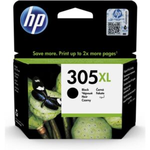 TINTA DESKJET HP 305 XL NEGRO / 1255 / 2755 / ENVY 6020 / Pro 6420 / (240 PAG.) (3YM62AE)