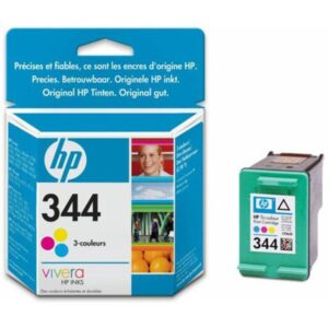 TINTA DESKJET HP COLOR Nº344 6540/5740/6840/6540D PHOTOSMART325/375/8150/8450/ 370/385/8050/470/475 OFFICEJET 7210/7310/7410/6210 PSC 2355/2350/1600/1610 DESKJET 5745/6620/9800/5940 PHOTOSMART 2610/2710/2575/ (C9363E)