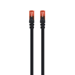 LATIGUILLO RED EWENT RJ-45 CAT.6 - 2 M. UTP / NEGRO / IM1014