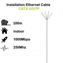 BOBINA CABLES UTP RJ45 CAT.6 RIGIDO 100M EWENT / IM1214