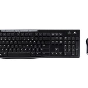 TECLADO + RATON LOGITECH DESKTOP MK270 INALAMBRICO BLACK / 920-004513