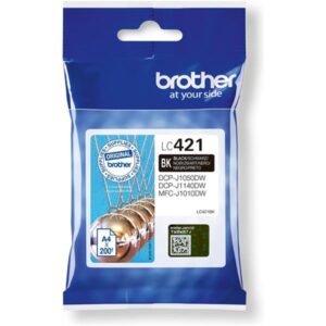TINTA BROTHER NEGRA / DCP-J1050DW / DCP-J1140DW / MFC-J1010DW / (200 PAG.) (LC421BK)