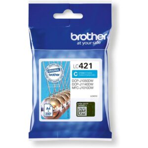 TINTA BROTHER CYAN / DCP-J1050DW / DCP-J1140DW / MFC-J1010DW / (200 PAG.) (LC421C)