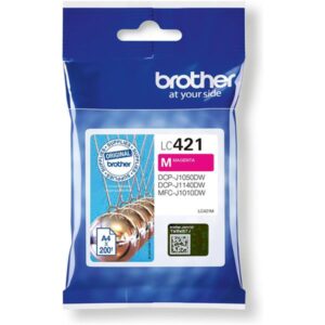 TINTA BROTHER MAGENTA / DCP-J1050DW / DCP-J1140DW / MFC-J1010DW / (200 PAG.) (LC421M)