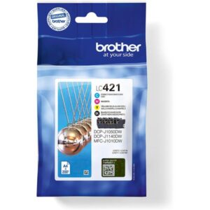PACK TINTA BROTHER 4 COLORES / DCP-J1050DW / DCP-J1140DW / MFC-J1010DW / (LC421VAL)