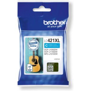 TINTA BROTHER CYAN ALTA CAPACIDAD / DCP-J1050DW / DCP-J1140DW / MFC-J1010DW / (500 PAG.) (LC421XLC)
