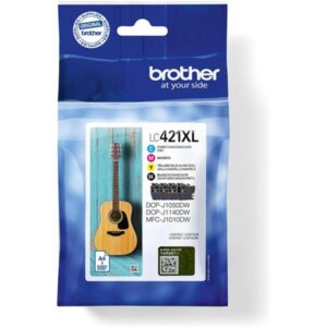 PACK TINTA BROTHER 4 COLORES ALTA CAPACIDAD / DCP-J1050DW / DCP-J1140DW / MFC-J1010DW / (LC421XLVAL)