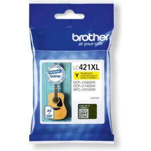 TINTA BROTHER AMARILLA ALTA CAPACIDAD / DCP-J1050DW / DCP-J1140DW / MFC-J1010DW / (500 PAG.) (LC421XLY)