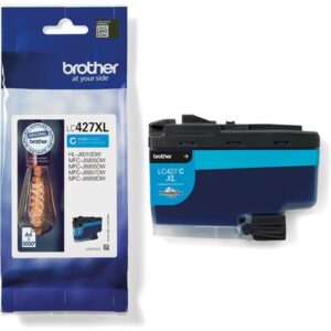 TINTA BROTHER CYAN ALTA CAPACIDAD / MFC-J5955DW / MFC-J6955DW / (5000 PAG.) (LC427XLC)