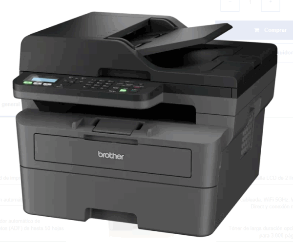 MULTIFUNCION BROTHER MFC-L2800DW MONOCROMO LASER / IMPRESORA COPIADORA ESCANER FAX / ADF / 32PPM / DUPLEX IMPRESION / USB / ETHERNET / WIFI /