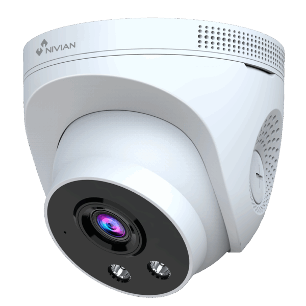 CAMARA VIGILANCIA NIVIAN EXTERIOR/INTERIOR  DOMO COMPATIBLE KIT CCTV WIFI NIVIAN / 3K / 3 MPX - H.265+ / FUNCIONA FORMA AUTONOMA / MICROSD HASTA 64 GB / IP66 / ETHERNET / WIFI / FUNCION REPETIDOR WIFI / NV-DOM30-W6