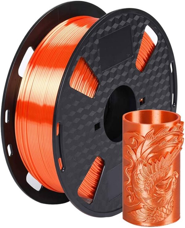 FILAMENTO 3D PLA SILK NARANJA 1.75mm 1 Kgr