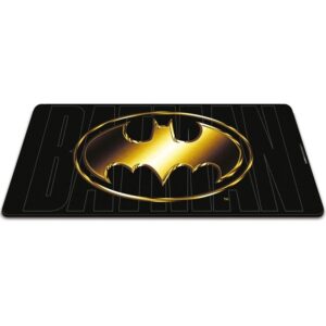 ALFOMBRILLA XL SOBREMESA DC LOGO BATMAN DORADO / 35X80cm /